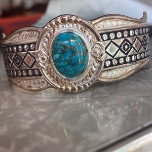 Montana Silver Phases of The World Cuff Bracelet